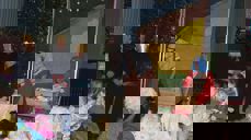 Eit glimt frå julespelet om den gong Jesus vart fødd