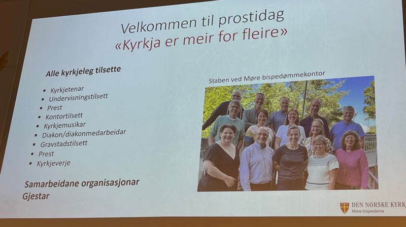 Kyrkjekontoret er stengt idag tirsdag 7. november