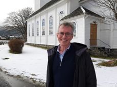 Lars Hartig-Tangedal har sin fyste arbeidsdag på Hareid den 3. juni. Foto: Hareid sokn