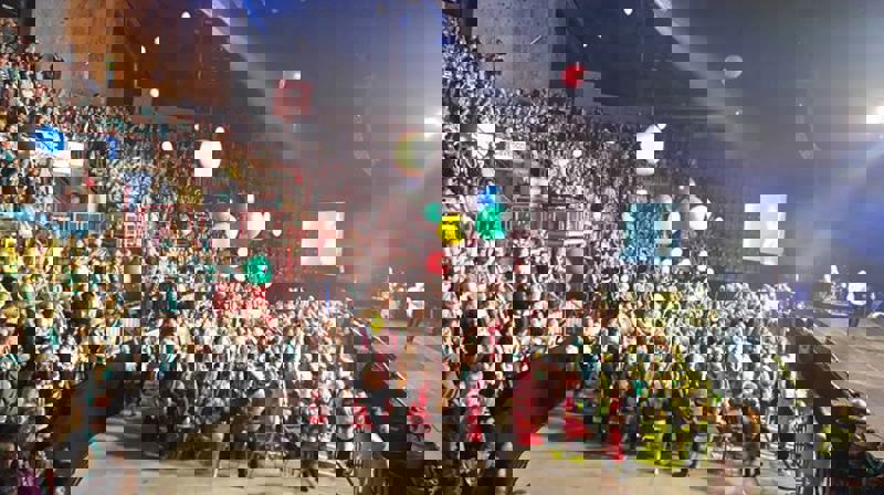 Showene i Fjellhallen på Gjøvik er fantastiske. Foto: Anne Birgitte Bødtker Ruus