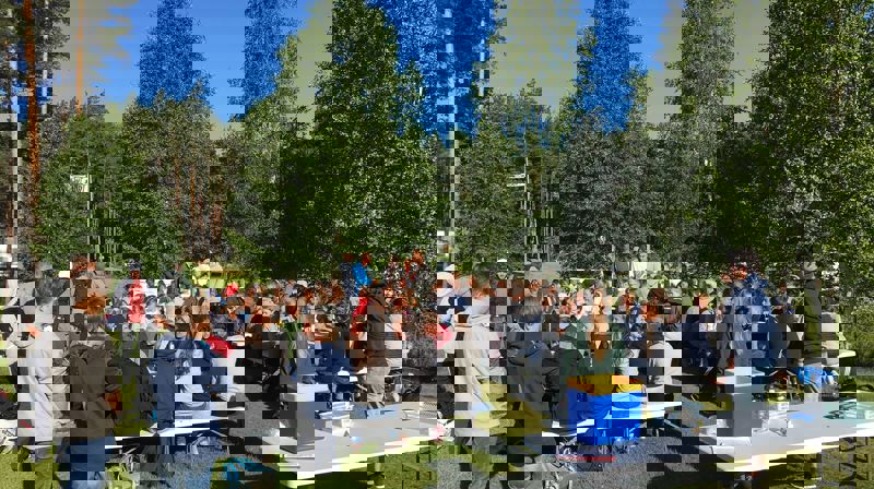 Det var ikke bruk for matteltet i sola siste dagen på KonfAction.