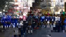 Lørdagen var det ut på tur i finværet for hele gjengen.