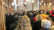 Det var fullt på julaften i Udland kirke.