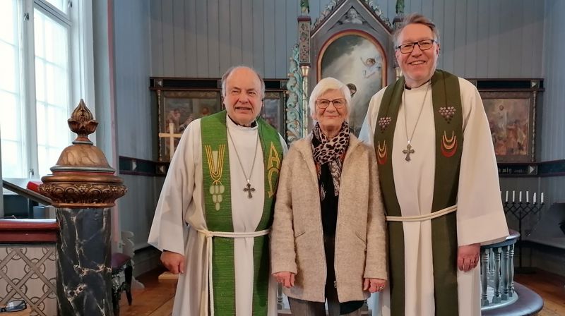Fra v: Bertel Aasen, Ellbjørg Reiten, Dagfinn Thomassen. Foto: Bjørn Leifsson.