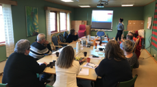 Ansatte i fellesrådene lyttet til seniorkonsulent Eva Schafferer fra KA på arkivkurs 18.10.18.