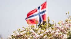Det norske flagg. Foto: Helene Moe Slinning.