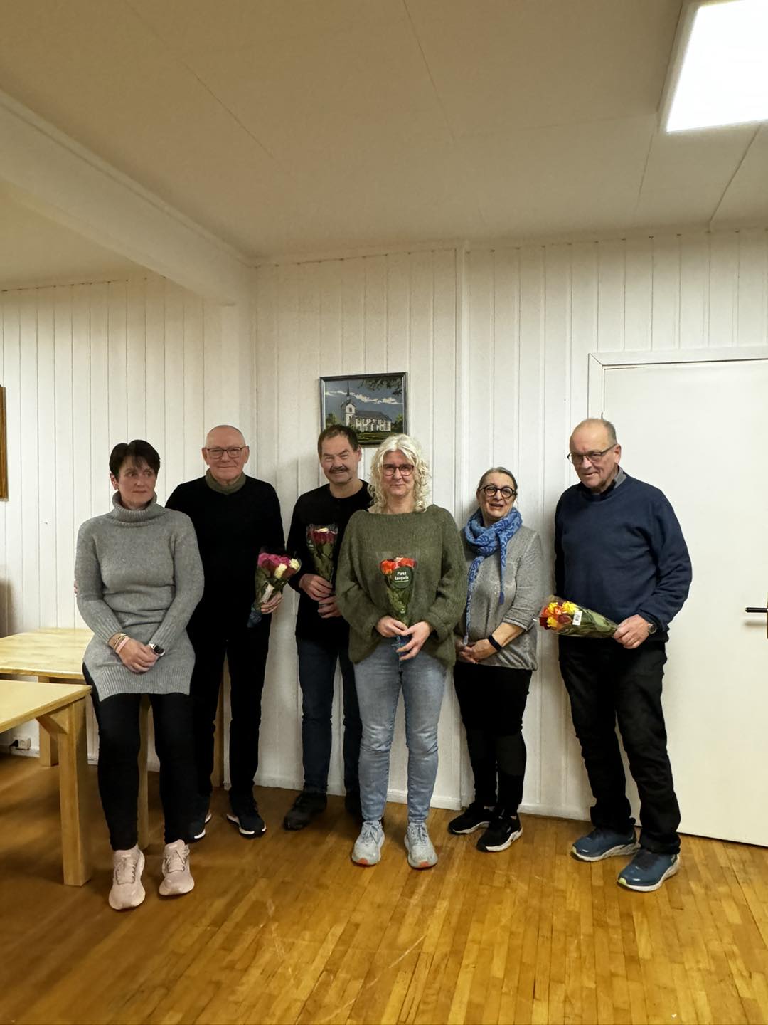 Fra venstre: Wenche Grønbech, Arne Heggelund, Ola Danielsen, Eirin Wallervand, Gøril Benjaminsen og Kåre Bakken. 