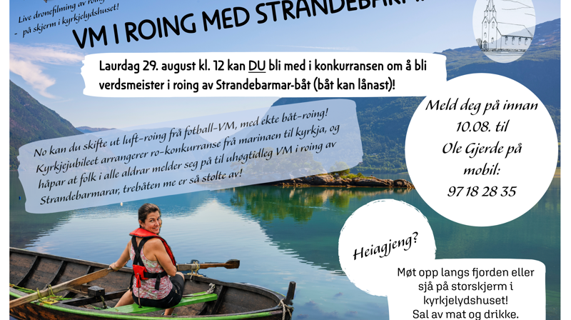 Meld deg på VM i roing!