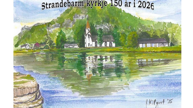 Strandebarm kyrkje - 150 år i 2026