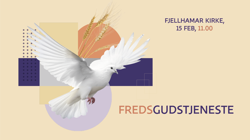 Fredsgudstjeneste i Fjellhamar kirke 15. februar 11.00