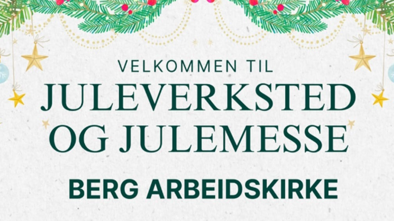 Juleverksted og julemesse i Berg arbeidskirke er populært.