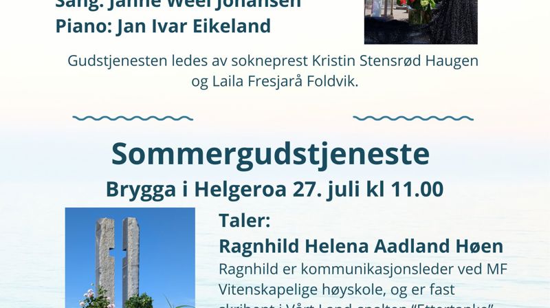 Sommergudstjenester på brygga