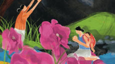 Bilde av maleri brukt på årets utdelingsagenda.