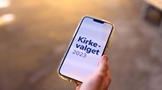 Man kan stemme både fysisk og digitalt. Foto: Try / Den norske kirke