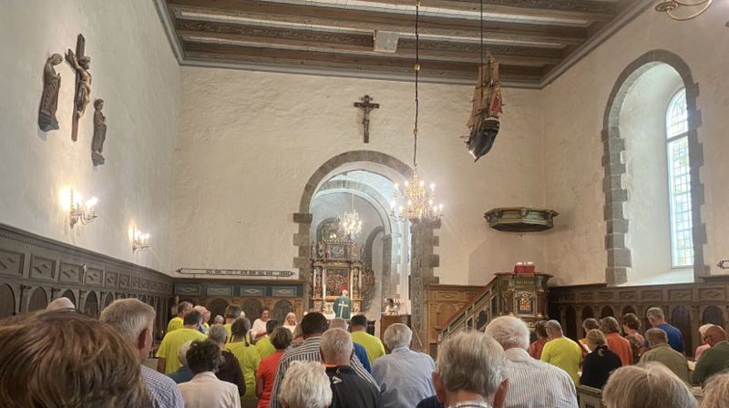 Fra gudstjeneste sommeren 2024. Foto: Kristina Hvarnes Andersen