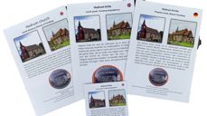 Informasjonsbrosjyrer på flere språk.