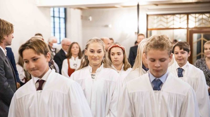 Konfirmasjon i kirken. Foto: Von kommunikasjon