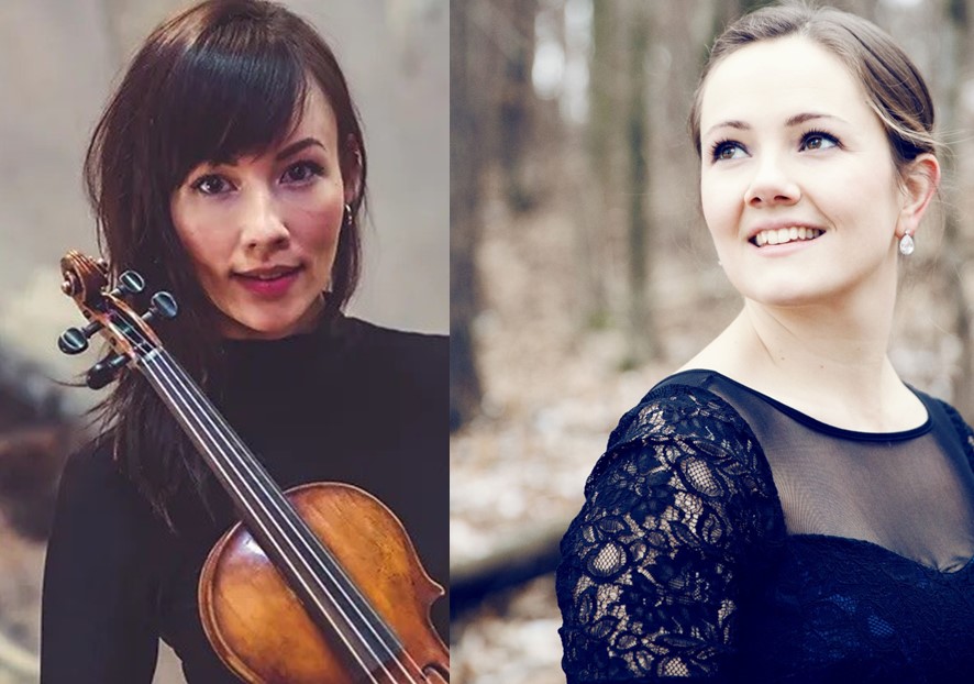 Sara &#214;vinge, fiolin, og Frida Fredrikke Waaler W&#230;rv&#229;gen, cello, kommer til Larvik kirke 11. juli.