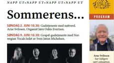 Utsnitt fra en av sidene i sommernummeret.