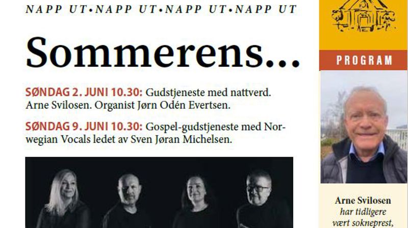 Utsnitt fra en av sidene i sommernummeret.