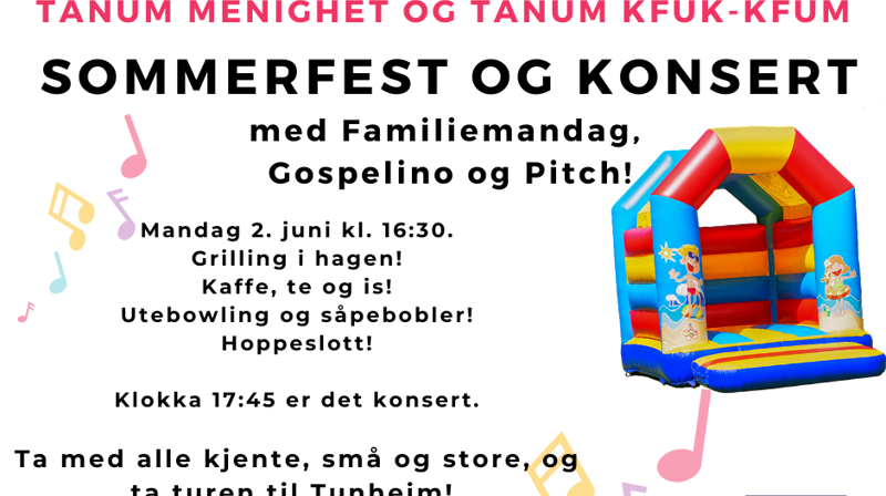Sommerfest med konsert på Tunheim!