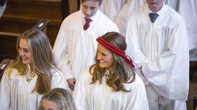 Konfirmanter på den store dagen. Foto: Von kommunikasjon