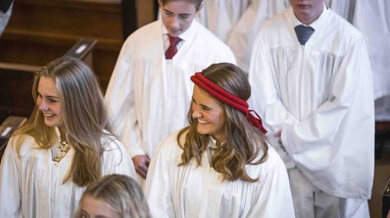 Konfirmanter på den store dagen. Foto: Von kommunikasjon