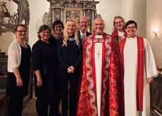 Fr.v. Anne Marit Ådland, Anne Marie Sandstad, Sigrid Kobro Stensrød, Anastasiya Bazhenova, Clas Huseby, Jan Otto Myrseth, Sølvi Kristin Lewin og Tonje Røgeberg.