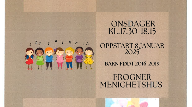 Oppstart av barnekor!!