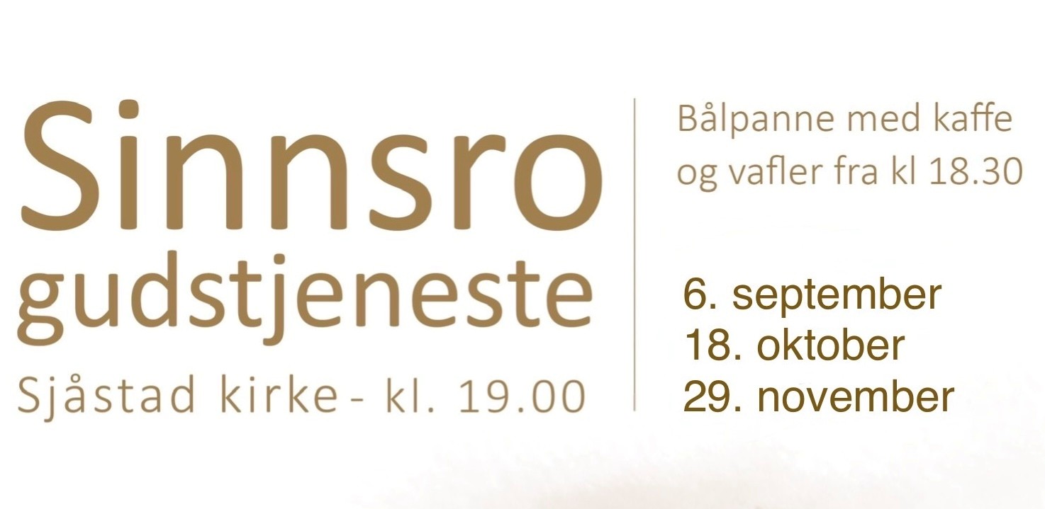 Sinnsrogudstjenester høsten 2026