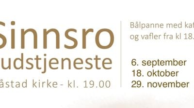 Sinnsrogudstjenester høsten 2026