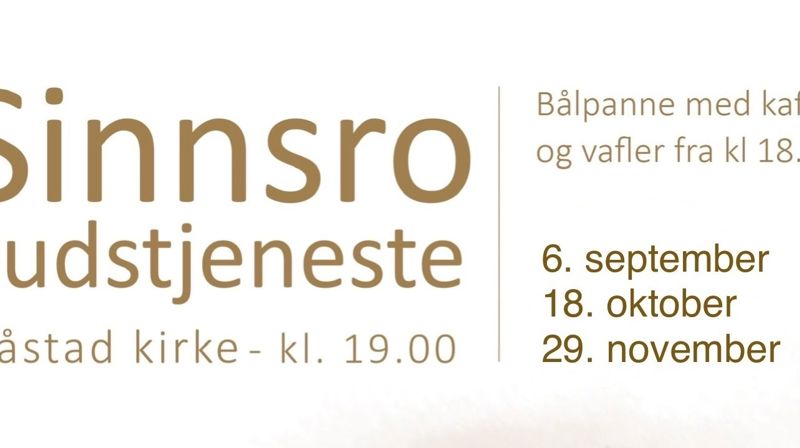 Sinnsrogudstjenester høsten 2026