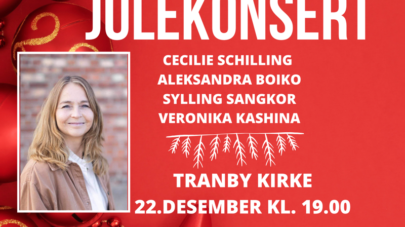Velkommen til julekonsert 22.desember kl 19!
