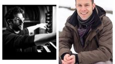 Kantor og konsertorganist Kristoffer Myre Eng og organist Jan Gunnar Sørbø
