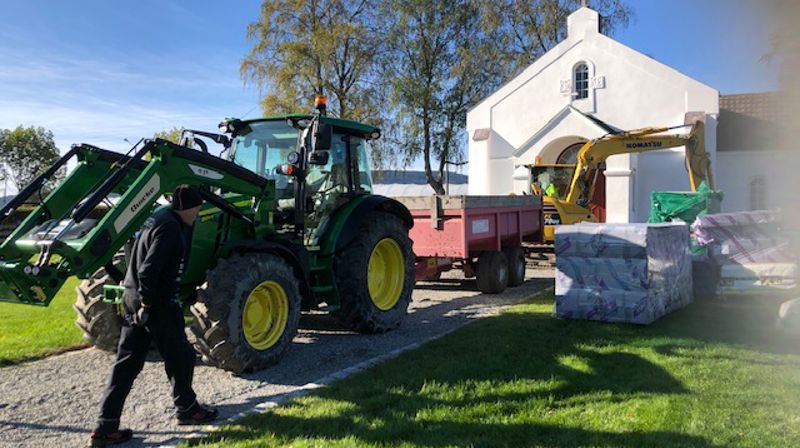 Ny HC-inngang i Sylling kirkestue