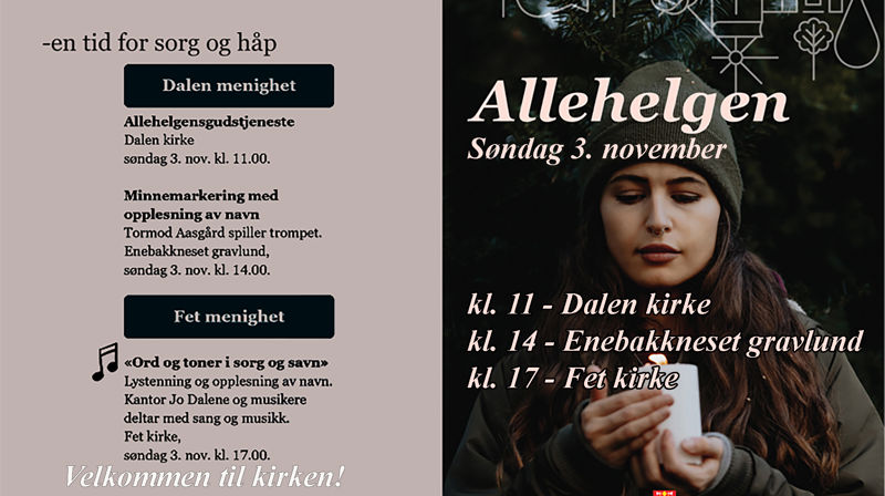 Allehelgen 3. november 2024