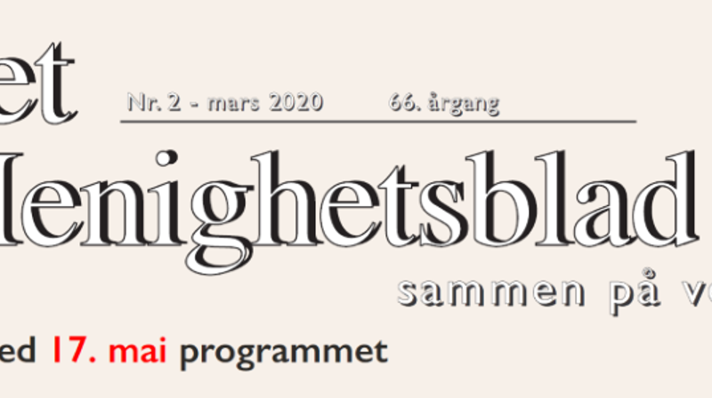 Menighetsblad fra påske til sommer