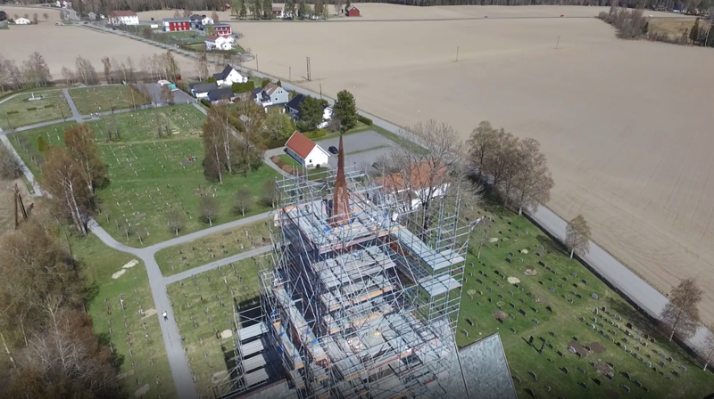 "Nytt" kirketårn i Sørum