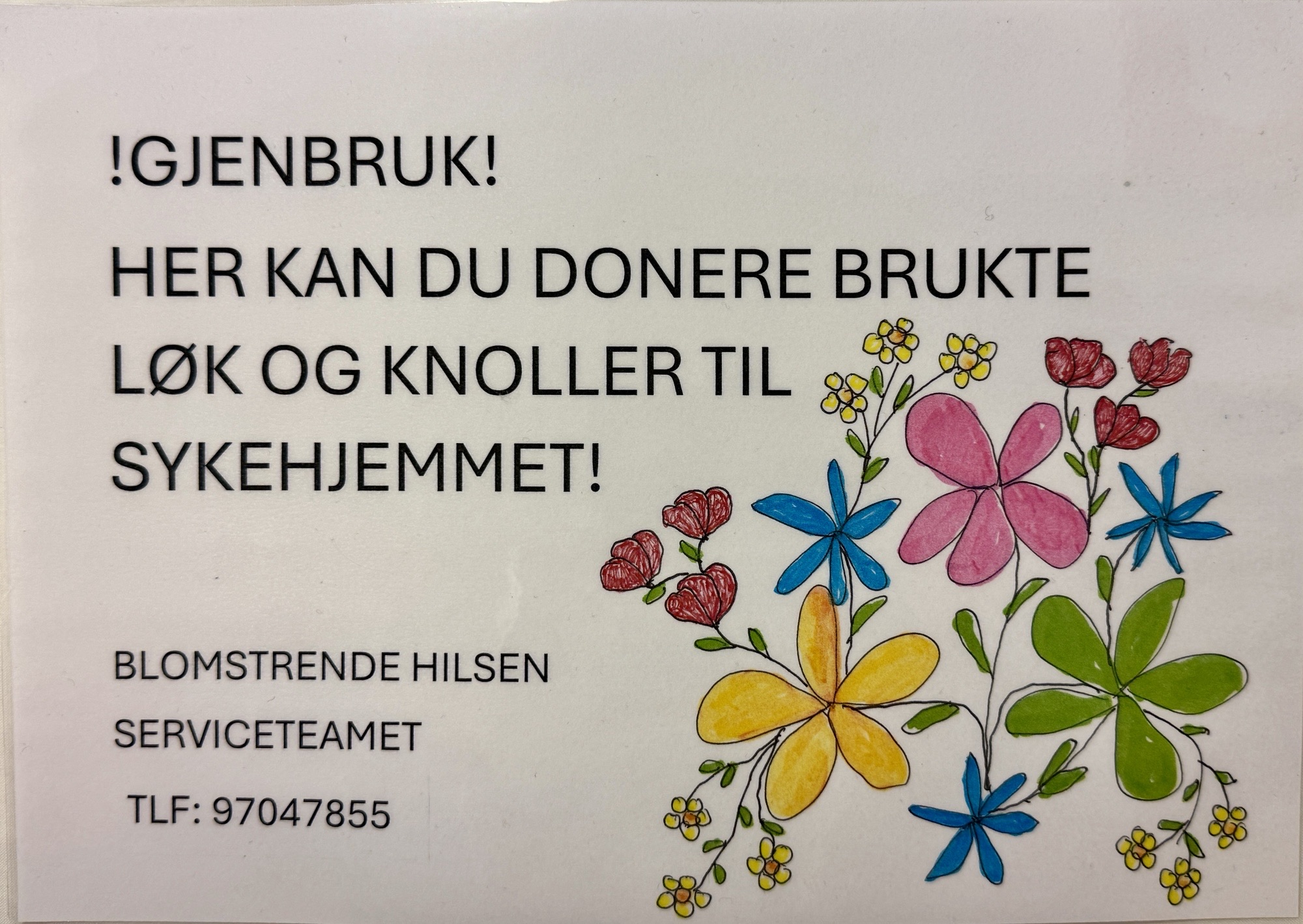 Ikke kast blomstene