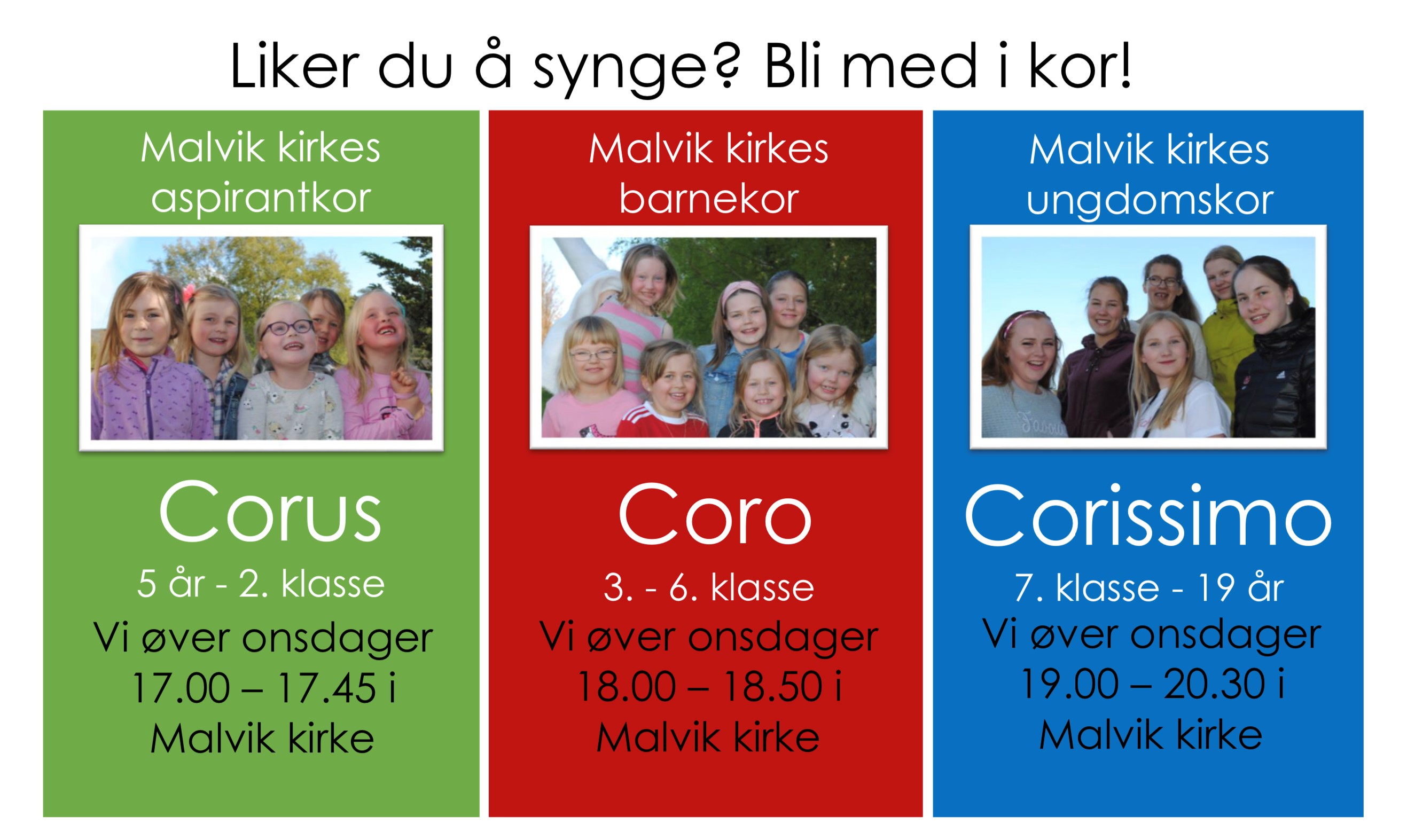 Har du barn eller ungdom som liker å synge?