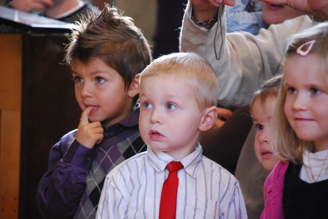 Frå utdeling av 4-årsbok- eit trusopplæringstiltak