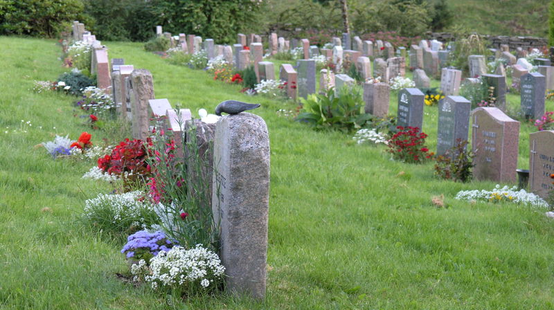 Frå Meland kyrkjegard