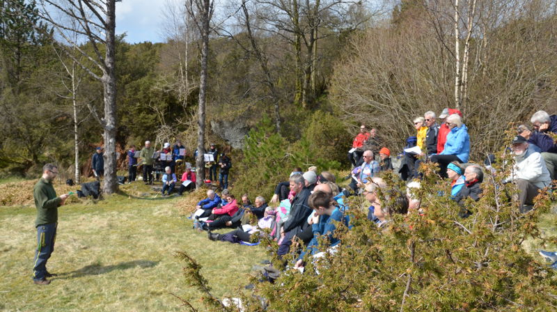 Friluftsgudsteneste på Håøytoppen