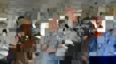 Helga, Kari, Harald og Ingvard på dugnad med godt humør