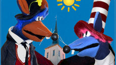 Bilde av dukkene Fredo og Vesle som er kirkerotter