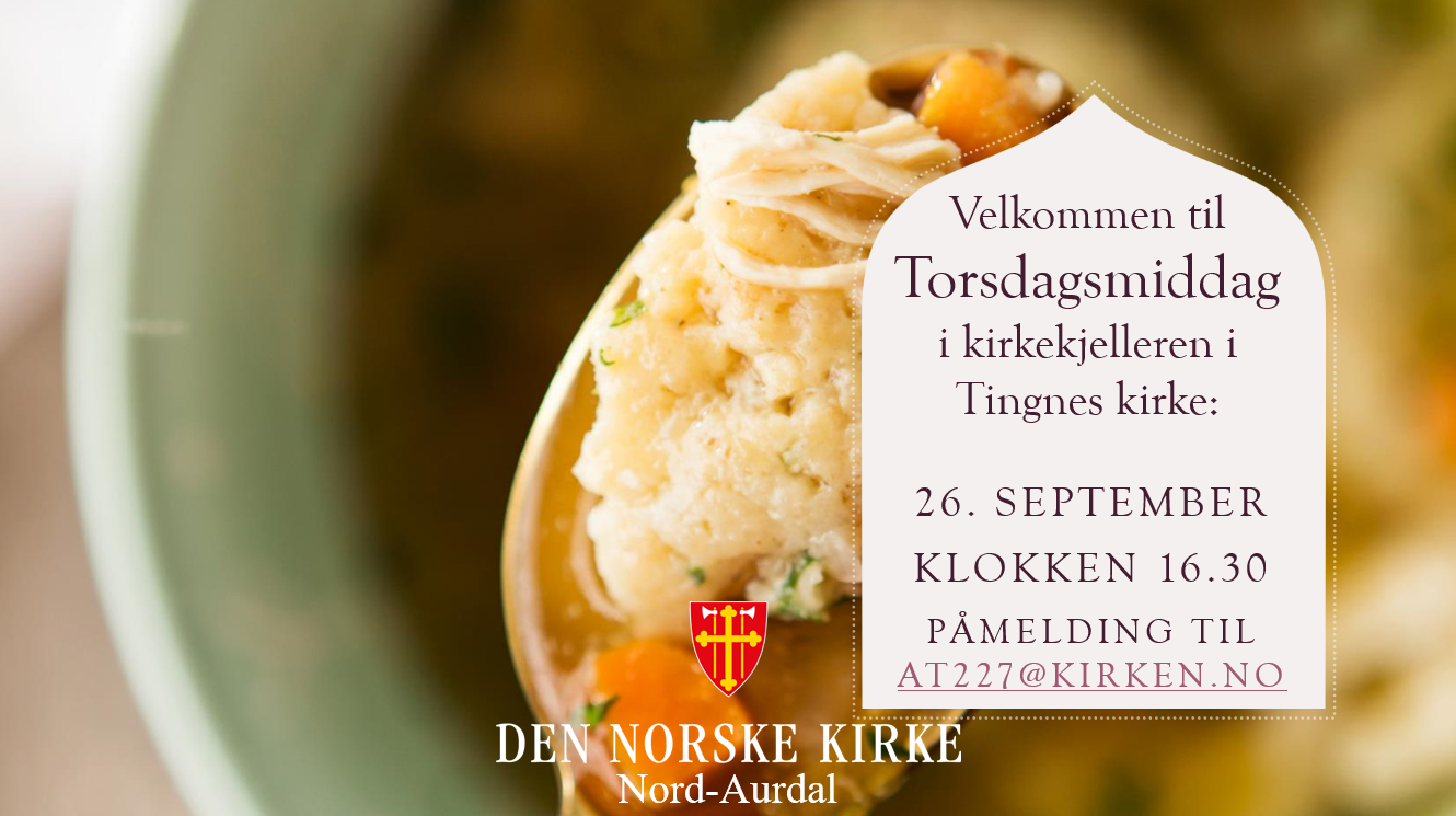 Torsdagsmiddag i Tingnes 26.09.24