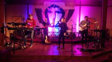 Team Skjærgårds, ved André Bjerknes, Johannes Lavik, Benedikte Drivdal, Audun Kristian Oklevik og Hans Erik Thon.