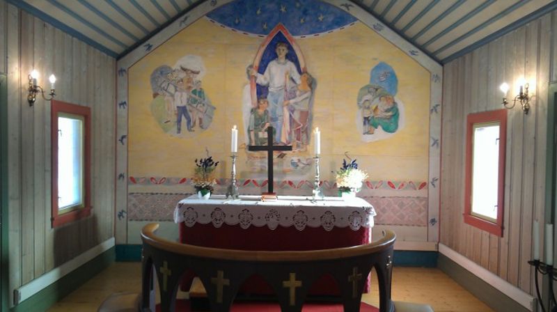 Alterveggen i Tisleidalen kirke