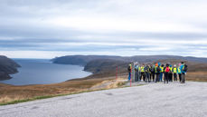 LANG VANDRING: Konfirmasjonsåret startet med pilgrimsvandring til Nordkapp i september. Lørdag avsluttes året med gudstjenester