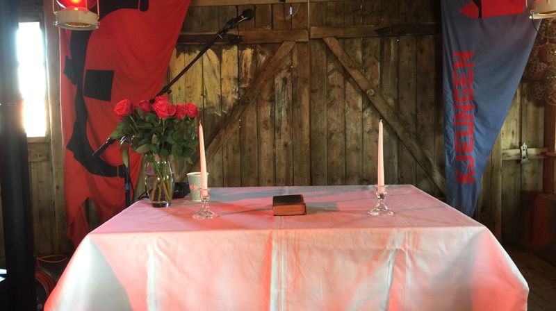 Gudstjeneste på Guldteigbrygga